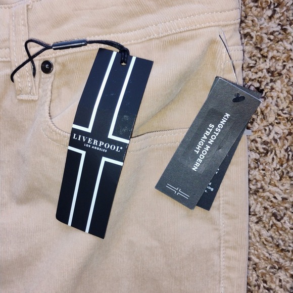 NWT Liverpool Los Angeles PANTS Kingston Modern Straight Corduroy  32x30 Mens - Picture 2 of 4